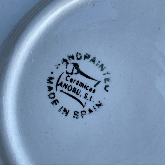 Ceramicas large colorful serving bowl handpainted Spain Cinco de Mayo chips dip - Picture 8 of 9